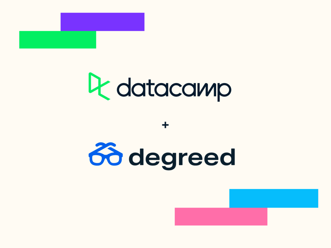 Logos of DataCamp and Degreed