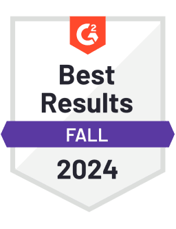 Best Results - Fall 2024 (G2 badge)