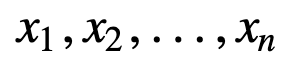 sequence of n values 2