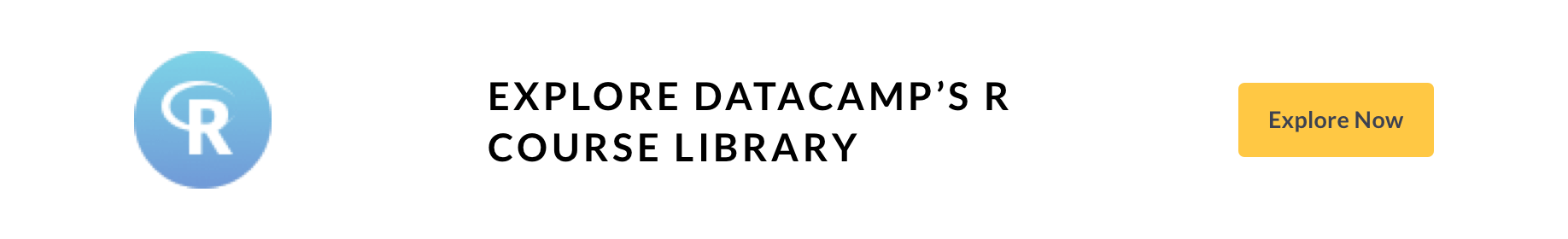 explore datacamp's r course library banner