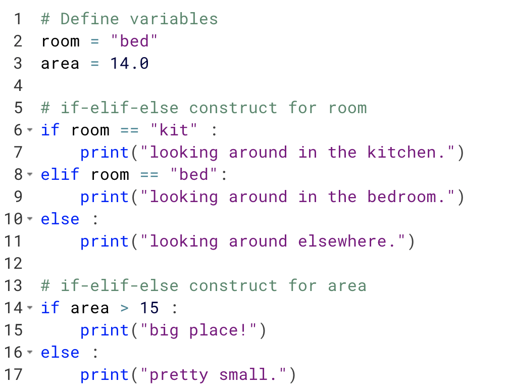 If…Elif…Else In Python Tutorial | Datacamp