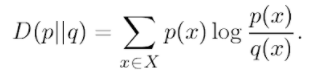 Kullback-Leibler divergence formula