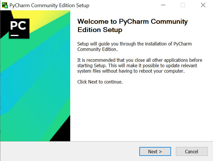 un the pycharm-2021.3.exe file