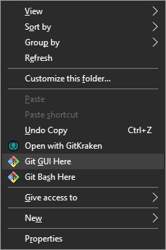 Right-Click on Directory Screenshot