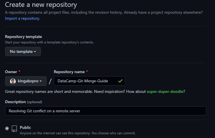 Creating a New Repository on GitHub