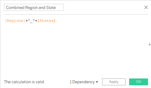 Combining Regions and States in Tableau 2
