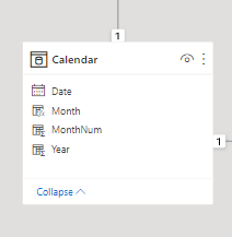 Power BI Calendar Screenshot