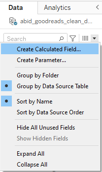 Creating Calculated Field