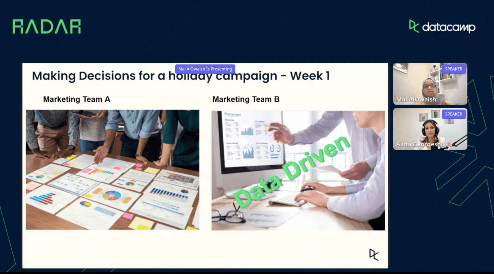 Making decisions for a holiday campaign slide