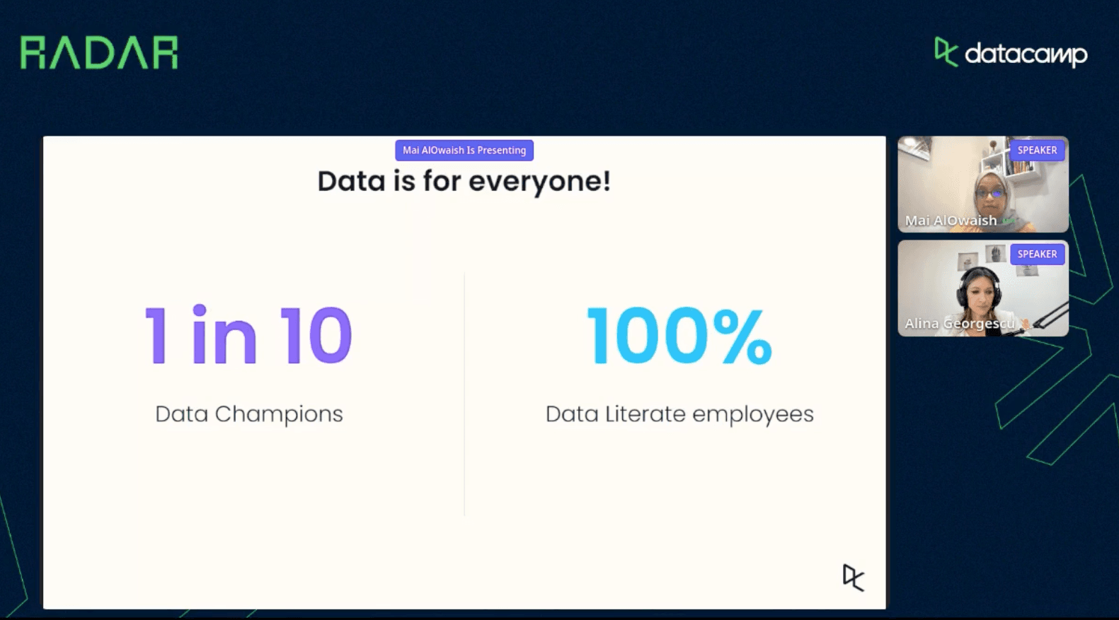 Data is for everyone slide