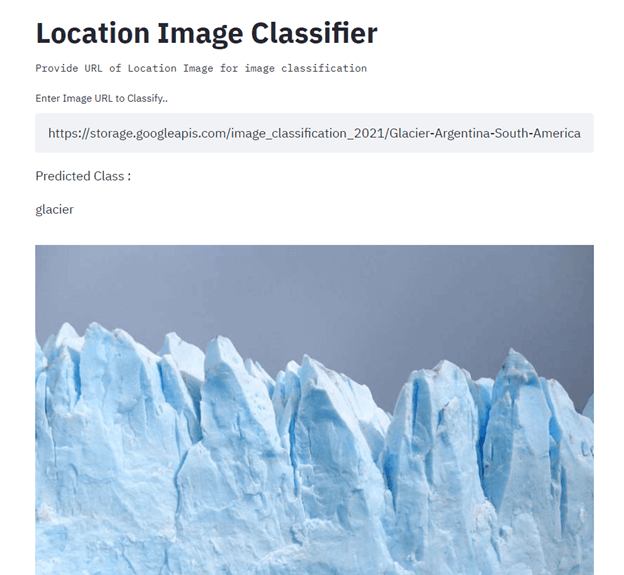 Location image classifier