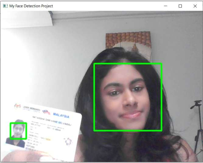 face detection result