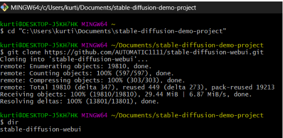 Install stable diffusion