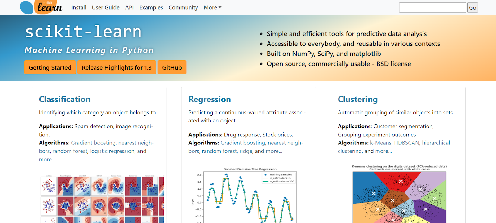 Scikit-learn machine learning library
