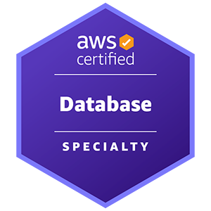 AWS Certified Database - Specialty badge