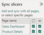 Syncing Slicers example