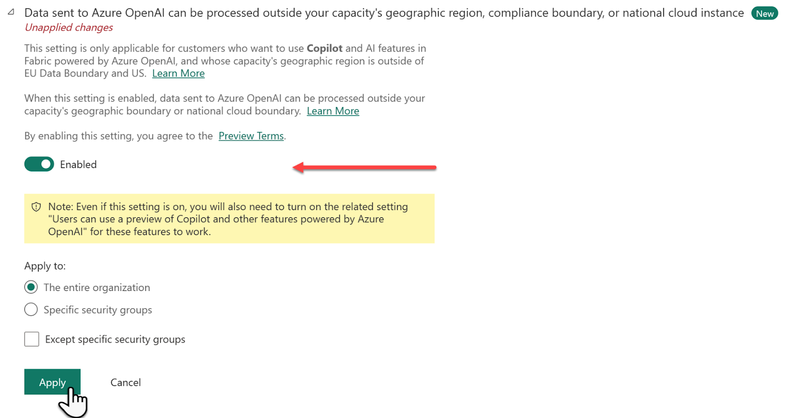 Enabling Power BI Copilot with Microsoft Fabric when Azure isn’t available in your region