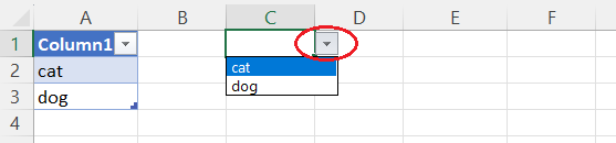 How to open a drop-down list in an Excel cell for selecting the value you need.